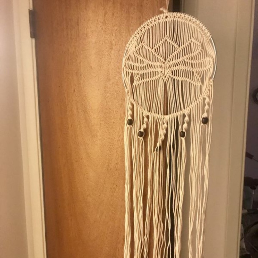 Handmade macrame boho wall art hoop wall hanging